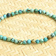 Turquoise right bracelet with balls 5mm