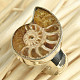 Ammonite ring size 54 Ag 925/1000 8.1g