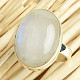 Oval moonstone ring size 59 Ag 925/1000 8.6g