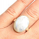 Moonstone oval ring size 57 Ag 925/1000 6.7g