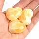 Kalcit žlutý srdce top QA (Mexiko) cca 40mm