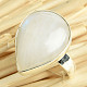 Ring moonstone drop size 60 Ag 925/1000 6.7g