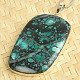 Turquoise pendant larger Ag 925/1000 21.4g