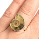 Ammonite ring size 54 Ag 925/1000 8.3g