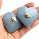 Angelite smooth heart approx. 50mm