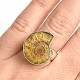 Ammonite ring size 57 Ag 925/1000 10.2g