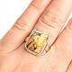 Mookaite square ring size 56 Ag 925/1000 6.3g