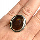 Fire agate ring Ag 925/1000 7.9g size 60