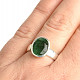 Emerald ring size 54 silver Ag 925/1000 4.1g