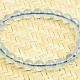 Bracelet aquamarine balls 8mm