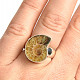 Ammonite ring size 54 Ag 925/1000 7.9g