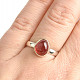 Spinel red ring size 55 Ag 925/1000 2.7g