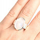 Moonstone raw ring size 60 Ag 925/1000 6.3g