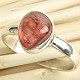 Spinel red ring size 55 Ag 925/1000 2.7g