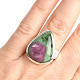 Ruby ring in zoisite Ag 925/1000 13.4g size 55