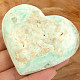 Blue aragonite heart from Pakistan 136g