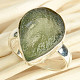 Ring with raw moldavite size 53 Ag 925/1000 4.2g