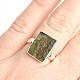 Moldavite raw ring size 53 Ag 925/1000 3.7g