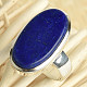 Lapis lazuli oval ring Ag 925/1000 10.7g size 59