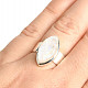 Moonstone raw ring size 54 Ag 925/1000 6g