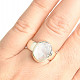 Raw Moonstone Ring Size 55 Ag 925/1000 6.8g