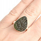 Ring with raw moldavite size 59 Ag 925/1000 5.6g
