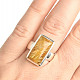 Sagenite in crystal ring size 54 Ag 925/1000 8.6g