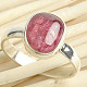 Spinel red ring size 52 Ag 925/1000 2.7g