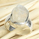 Měsíční kámen surový prsten vel. 55 Ag 925/1000 7,8g