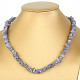 Tanzanite necklace 47cm clasp Ag 925/1000 52.1g