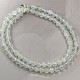 Moonstone Necklace 6 mm Ag