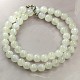 Moonstone Necklace 8 mm Ag