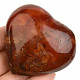 Carnelian heart with cavity from Madagascar 157g