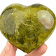 Zelený opál srdce z Madagaskaru 266g