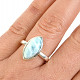 Larimar silver ring Ag 925/1000 size 55 4.9g
