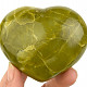 Zelený opál srdce z Madagaskaru 229g
