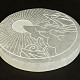 Selenite mat with sun motif Ø12cm