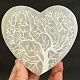 Selenit podložka srdce strom života cca 10cm