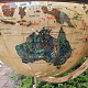 A large globe made of light mother-of-pearl extra
