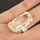 Large ring with cut crystal Ag 925/1000 18.5g size 54