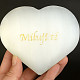 Selenite white heart with the inscription I love you approx. 400g