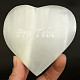 Selenit bílý srdce s nápisem Pro Tebe cca 10cm