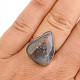 Silver ring with agate size 53 Ag 925/1000 5.5g