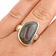 Silver ring with agate size 57 Ag 925/1000 9.3g