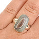 Silver ring with agate size 55 Ag 925/1000 7.7g