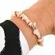 Pink opal bracelet chopped shapes