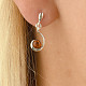 Silver earrings amber ball Ag 925/1000