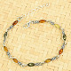 Fine bracelet with amber Ag 925/1000 4.2g