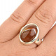 Stříbrný prsten s achátem vel.58 Ag 925/1000 8,3g