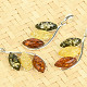 Pendant made of amber of three colors Ag 925/1000